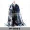 Women's Print Chinese Rose Scarves Shawl Large Size180*90cm Voile Soft Wraps
