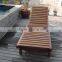 China Factory Price Wooden Outdoor Patio Furniture Sun Lounger