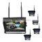 2.4G Digital Wireless 4CH Quad ,Split Display 9inch Night Vision Reversing Camera Kits With Waterproof Outdoor Camera