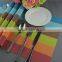 NEW placemat pvc mats set Western modern hotel high quality rainbow placemat multi strip print pad mats classics placemats