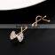 Elegant Fashion Bowknot Zircon Barrette Lady Classic Crystal Hair Lasting Shine