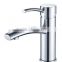 Chrome bath faucet hot and cold water tap