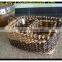 100% pure manual straw stock basket