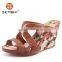 wedge high heels roman sandals flower pvc shoes ladies plastic jelly shoes melissa