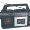 Good Quality Classic AM/FM/SW Torch Light Rechargeable Cassette Recorder Radio