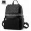 china  shop 2016 newest black rivet leather bags backpack for girls