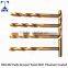 Factory sales directly, HSS M2/6542 fully ground twist drill bit, titanium coated