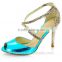 Ladies womans party prom bridal patent leather evening high heels shoes sandals
