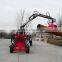 forest equipment, log trailers with grapple ,telescopic crane with cheaper price