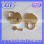 Heart shaped lock and key with gold color