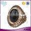 Cheapest price less than 1 dollar zinc alloy metal gold plated ring with gemstone