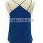 Lady's silk blue camisole top
