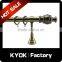 KYOK wholesale professional manufacturer iron curtain rod and finials,dual wrought iron curtain finials