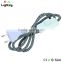 Pendant light braid wire plug black 2 pin AC plug CE approved