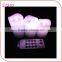 3Pc Color Changing Battery Operated LED Light Candle Set With Remote Control