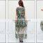 Free sample Western long maxi print sexy plus size sleeveless ladies dress for beach