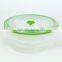 collapsible mircoware safe high quality round food storage ,silicone fresh container,picnic silicone box