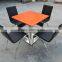 acrylic resin tables with metal leg