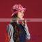 Chinese OEM Womens Velvet Hat With Shiny Rhinestone