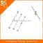 Fake industrial barbell piercing jewelry