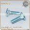 Zinc White Zinc Blue HDG Carriage Bolt