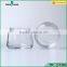 empty round glass honey storage jar food packing jar