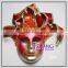 Red Gold Black Capitano Venetian Nose Masquerade Jester Mask