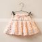 2016 wholesale custom summer new fashion three color short girls skirts, kids skirts for girls