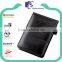 Black leather travel document passport holder