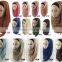 High Quality Plain Chiffon Solid Color Muslim Hijab Soft Shawls Wraps Multi Color Big Size