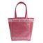 2016 fashion style pu leather tote bag shoppin bag for girls