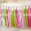 COLOR Hanging tissue paper tassel for wedding decoration