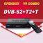 Promotional Satellite TV wifi adapter DVB-S/S2 DVB-T/T2 HD set top box Support Porn Youtube IPTV Cccam GPRS 3G USB WIFI