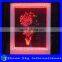 Valentine's Day Gift 3D Photo Frame LED 7 Colors Flashing Flower Desk Night Light