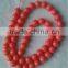 6mm natural oil dyed pink coral beads for wholesale