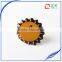Hot Sale Unisex Sun Flower Acrylic Brooches Set,4 Pcs Set Acrylic Cameo Brooch