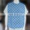 Non-woven fabric metal buckle to make cheap blue grib adults bibs