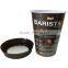 Disposable customied embossed paper coffee cups with lids flexo/ offset printed