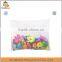 mesh fabric bath toy organizer bag with suction cup