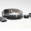 Custom fashion carbon fiber jewelry set leather bracelet cufflink & pendant