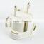 Hot sales UK 3 pin to Europe 2 pin Adaptor Plug Europe Plug Adapter with safety shutter CE certificate