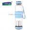220ml Clear Glass Fruit Infuser Water Bottle