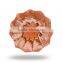Glass Small Sun FLower Pink Knob