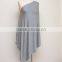 light grey mondel spandex super soft baby car seat nursing top wear