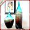 Wholesale high quality cheap handmade art glass vase blue brown model room decoration glass flower arrangement vase