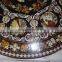 Semi precious stone marble inlay table top, pietre dure table top, marble dinning table top