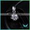 wholesale synthetic gemstone 18K Gold moissanite pendant