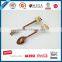 Dessert Spoon and Fork Set, Stainless Steel Flatware Set With Cute Polyresin Handle, Reindeer Cutlery Set With Golden Handle