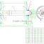aluminum weaving beam for Toyoda Loom