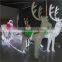 Holiday decoration Christmas outdoor reindeer with led santa in car christmas decoration